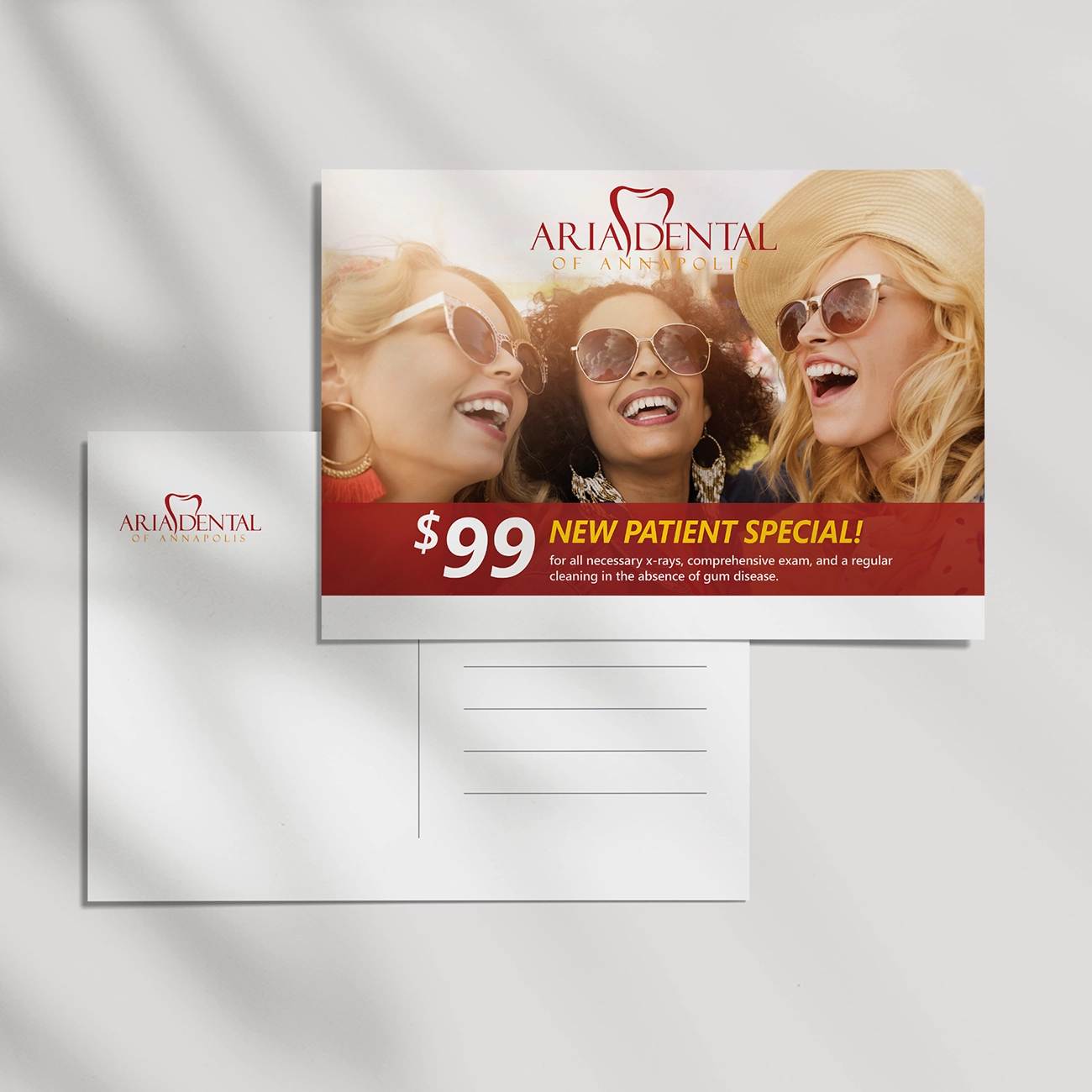 Thumbnail 3 for dental postcard design
